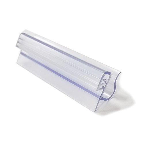 ReliThick 50 Pcs Slatwall Sign Holders - PVC Wall Mount Card Grips For Retail Stores