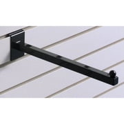 Slatwall Faceout Straight Arm 12 Black
