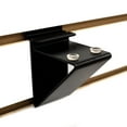 thumbnail image 1 of Slatwall Glass Shelf Bracket, Low Profile Support for Glass Shelving up to 12" D, Black, 50 Pack, 1 of 9