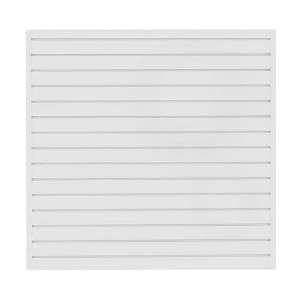 Slatwall Panel Garage Organizer Heavy Duty Wall Mounted, PVC Slat Panels Home Storage System, Tool Organization Peg Board 4ft by 4ft