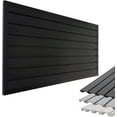 thumbnail image 1 of Slatwall Panel Garage Slat Wall Storage Systems, PVC Slat Wall Paneling Garage Tool Organizer Wall Mount, Black 4’x2’ Slatwall Panels Garage Wall Organizer, Garage Storage & Organization Products, 1 of 6