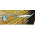 thumbnail image 1 of Slatwall & Pegboard Double Hook, Two Prong Extra Heavy Duty Peg Hook, Chrome, 5 Pack, 1 of 1