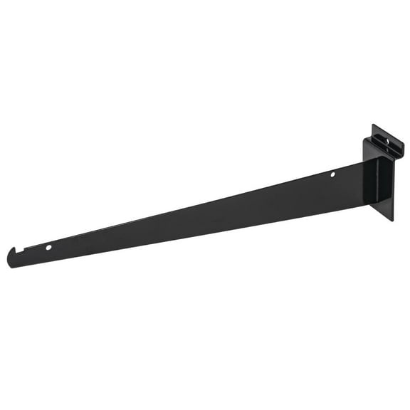 Slatwall Shelf Bracket, 10" Black