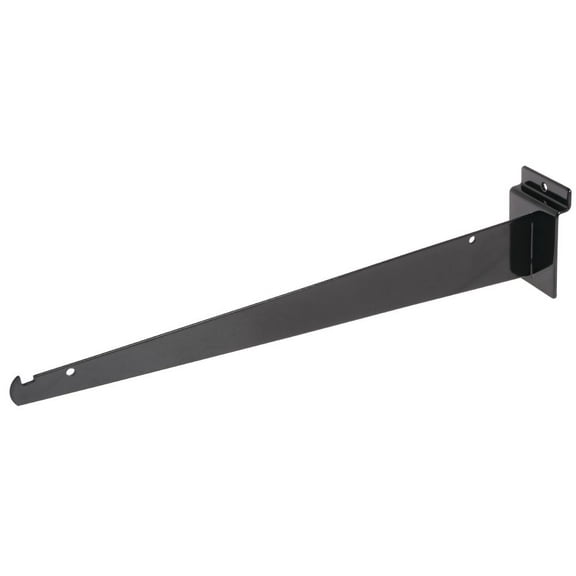 Slatwall Shelf Bracket, 14" Black