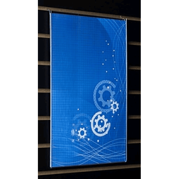 Slatwall Sign 11w x 18h x 1/2d Clear Acrylic Slat Wall Picture Frame Holds 11w x 17h Images Sold in Case Packs of 5 Units Plexiglas Poster Holder Mounts Directly into The Slot$$Other