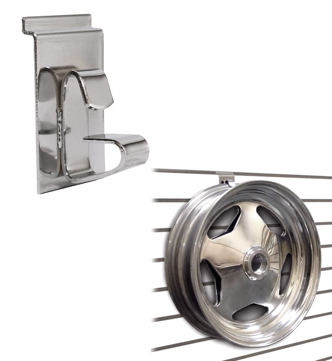 Wheel Rim Display Unit Slatwall Wheel Holder / Wheel & Rim Display Hook for Slatwall Panels ...