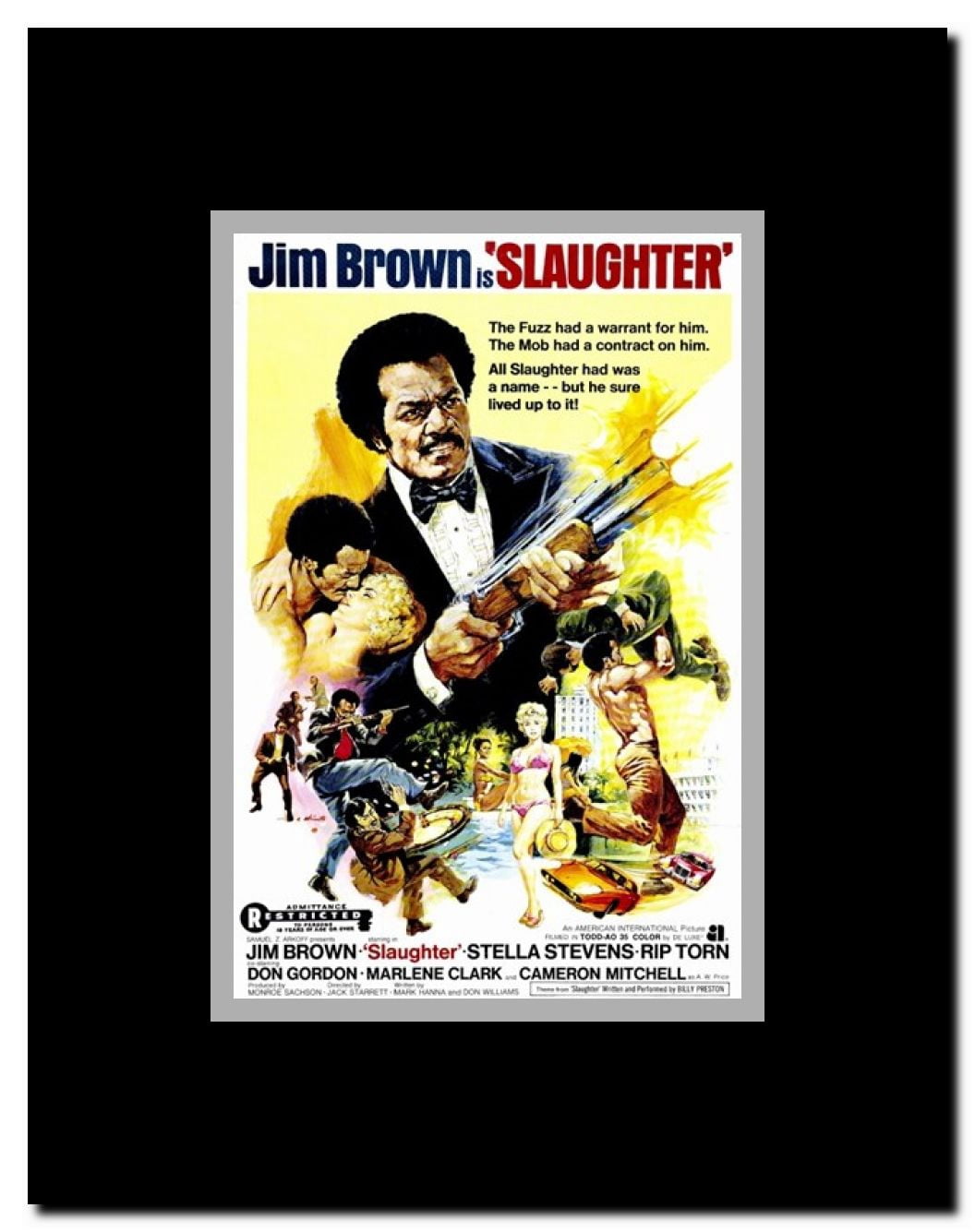 Slaughter Framed Movie Poster