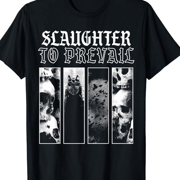 Slaughter rock band black T-shirt short sleeve All sizes S-5Xl 2F574
