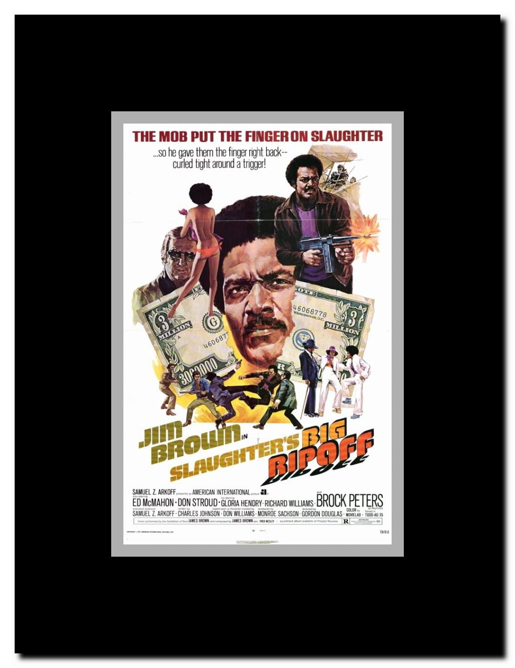 Slaughter's Big Ripoff Framed Movie Poster