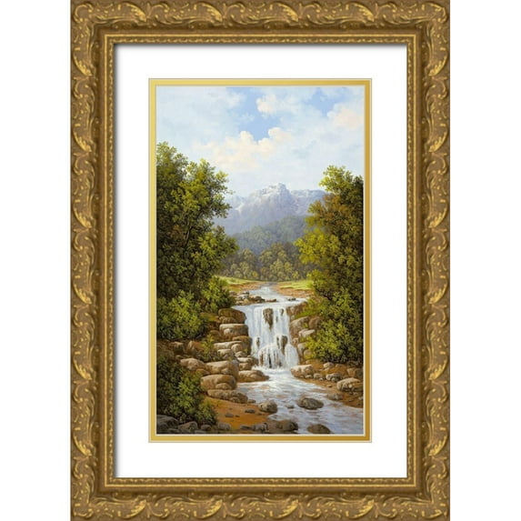 Slava 21x32 Gold Ornate Wood Framed with Double Matting Museum Art Print Titled - TATRA I