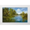 thumbnail image 1 of Slava 24x16 White Modern Wood Framed Museum Art Print Titled - LAKE, 1 of 4