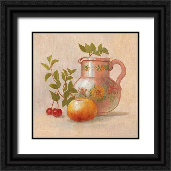 Slava 26x26 Black Ornate Wood Framed with Double Matting Museum Art Print Titled - FROM THE KITCHEN XII