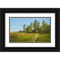 thumbnail image 1 of Slava 32x21 Black Ornate Wood Framed with Double Matting Museum Art Print Titled - DOWN THE PATH, 1 of 4