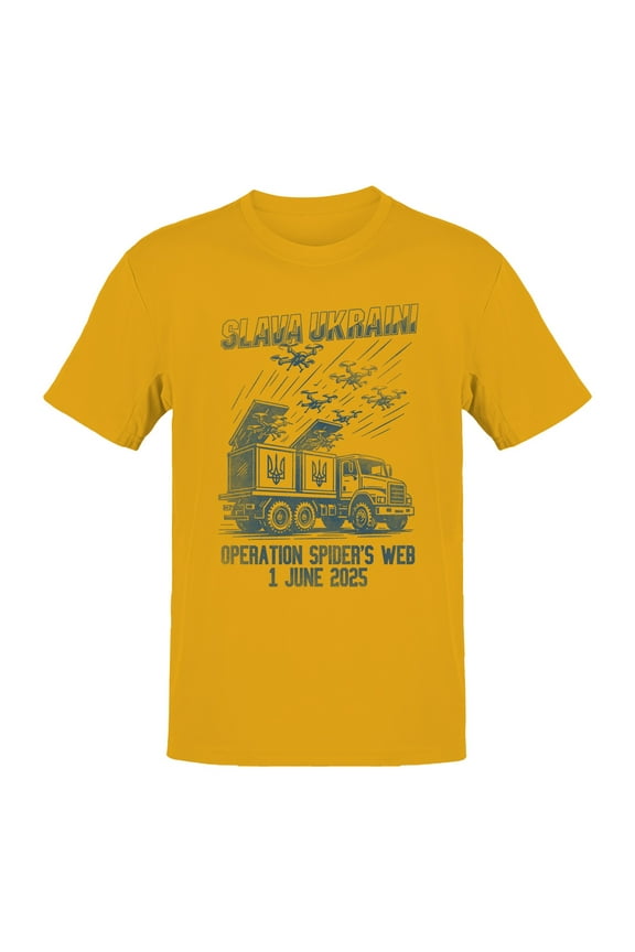 Slava Ukraini Drone Graphic Men's T-shirt