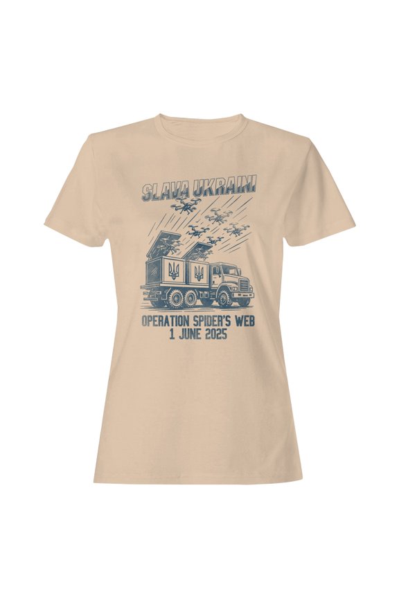 Slava Ukraini Drone Graphic Women's T-shirt