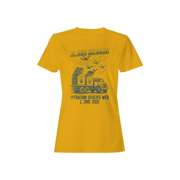 Slava Ukraini Drone Graphic Women's T-shirt
