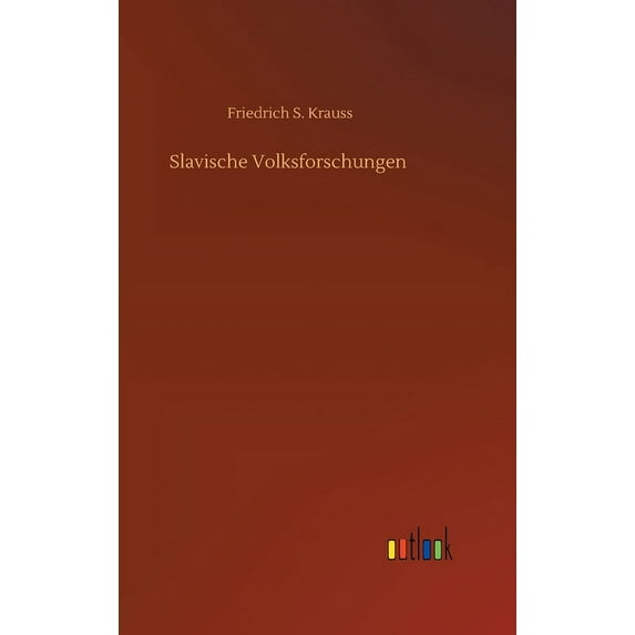 Slavische Volksforschungen (Hardcover)
