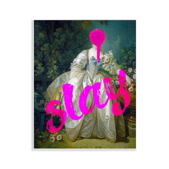 Slay Classical Baroque Gown Wall Plaque Art, design by Lil' Rue