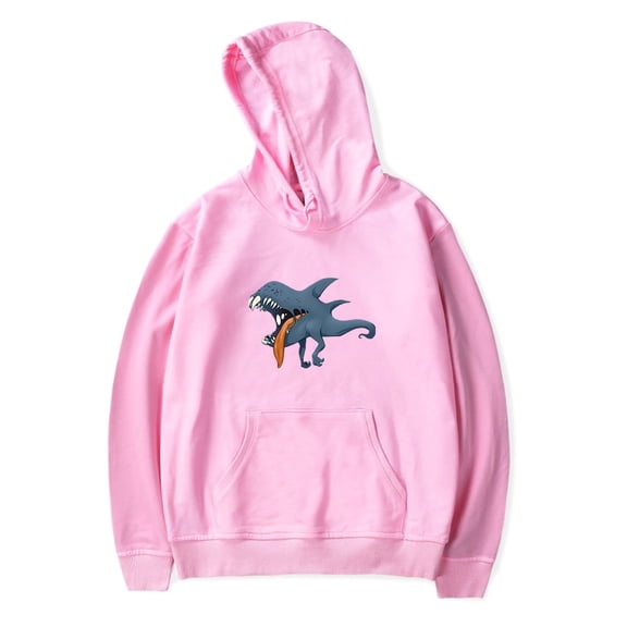 Slay The Spire Shark Hoodie Men's Hip Hop Printing Pullover Hooded Sweatshirts