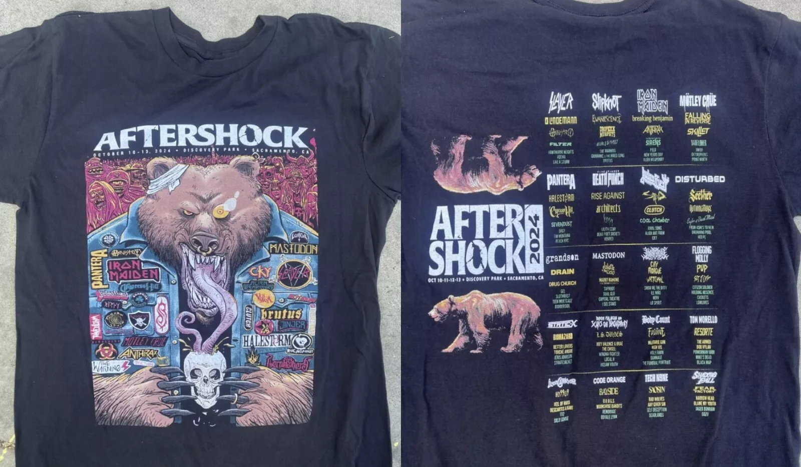 Slayer Aftershock Festival 2 Side Shirt 2024, Aftershock Festival T