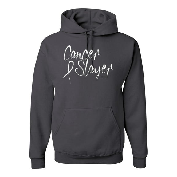 Slayer Awareness Unisex Graphic Hoodie Sweatshirt, Charcoal, Small