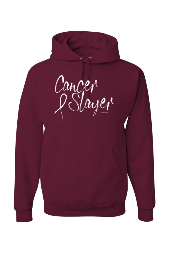 Slayer Awareness Unisex Graphic Hoodie Sweatshirt, Maroon, X-Large