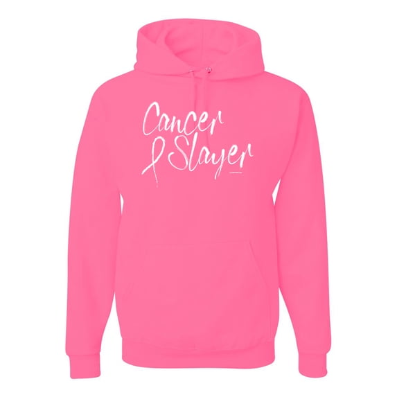 Slayer Awareness Unisex Graphic Hoodie Sweatshirt, Neon Pink, 2XL