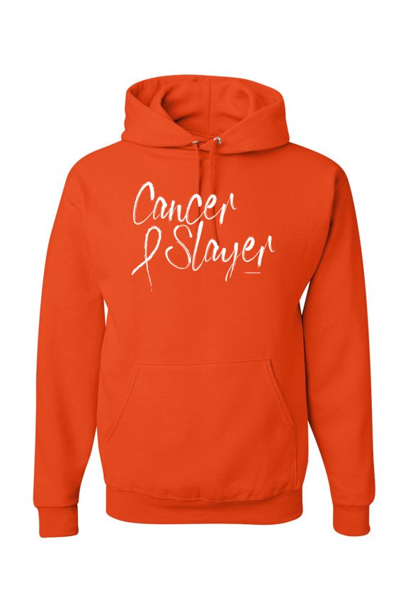 Slayer Awareness Unisex Graphic Hoodie Sweatshirt, Orange, Small