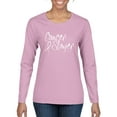 thumbnail image 1 of Slayer Awareness Womens Graphic Long Sleeve T-Shirt, Light Pink, Large, 1 of 1