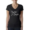 thumbnail image 1 of Slayer Awareness Womens V-Neck Tee, Black, Small, 1 of 3