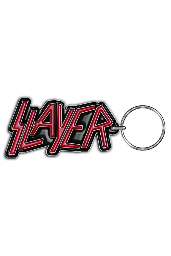 Slayer Band Logo Keychain Red