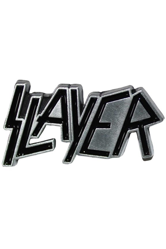 Slayer Band Logo Pin Button Badge Black