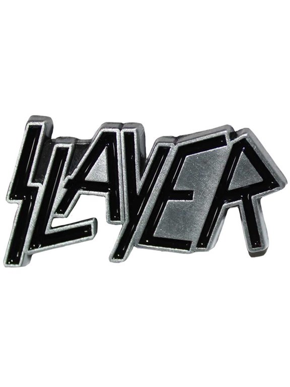 Slayer Band Logo Pin Button Badge Black