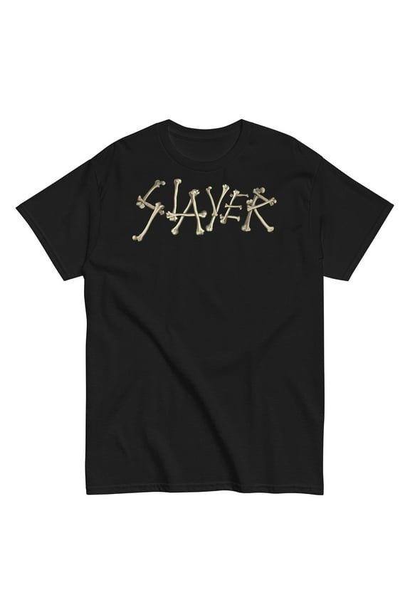 Slayer - Bone Logo Unisex T-Shirt - Black - Small