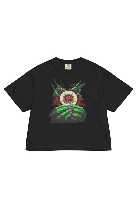 Slayer Demon Hands Womens Crop Top