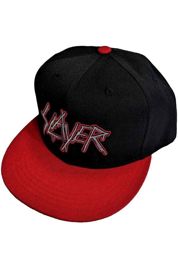 Slayer Dripping Logo Outline Hat Adjustable official Black