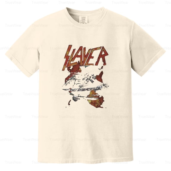 Slayer, Heavy Metal, Rock Music, Concert, Event Tour, Vintage, Band, Tee Comfort Color T-Shirt Unisex, up to 4XL