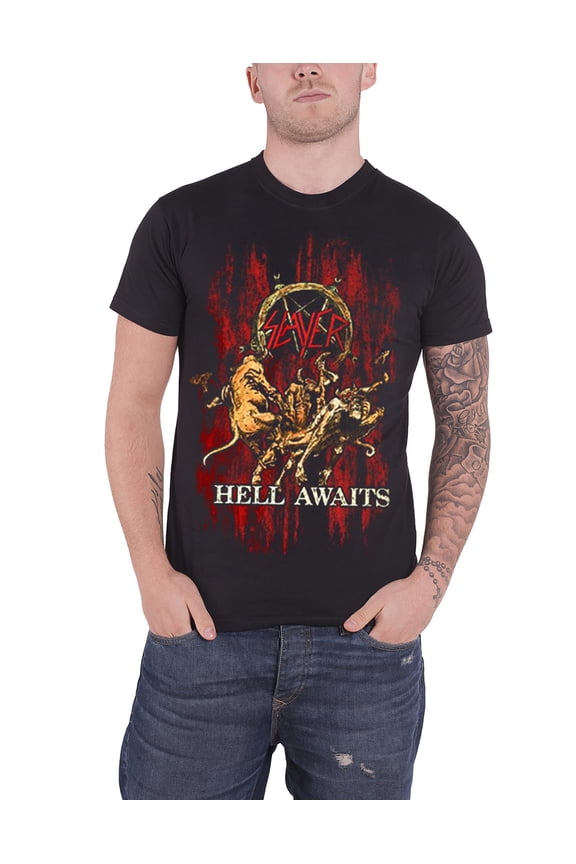 Hell Awaits Pentagram T Shirt