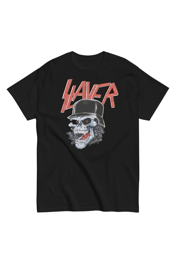 Slayer - Helmet Skull Unisex T-Shirt - Black - Extra Large