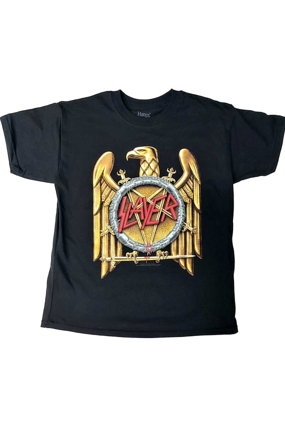 Slayer Kids T-Shirt: Gold Eagle (3-4 Years)