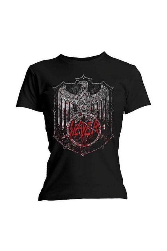 Slayer Ladies T-Shirt: Bloody Shield (Large)