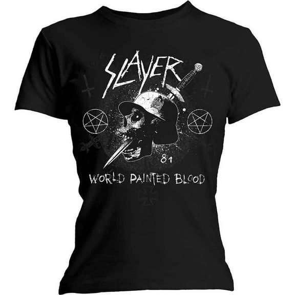 Slayer Ladies T-Shirt: Dagger Skull (Large)