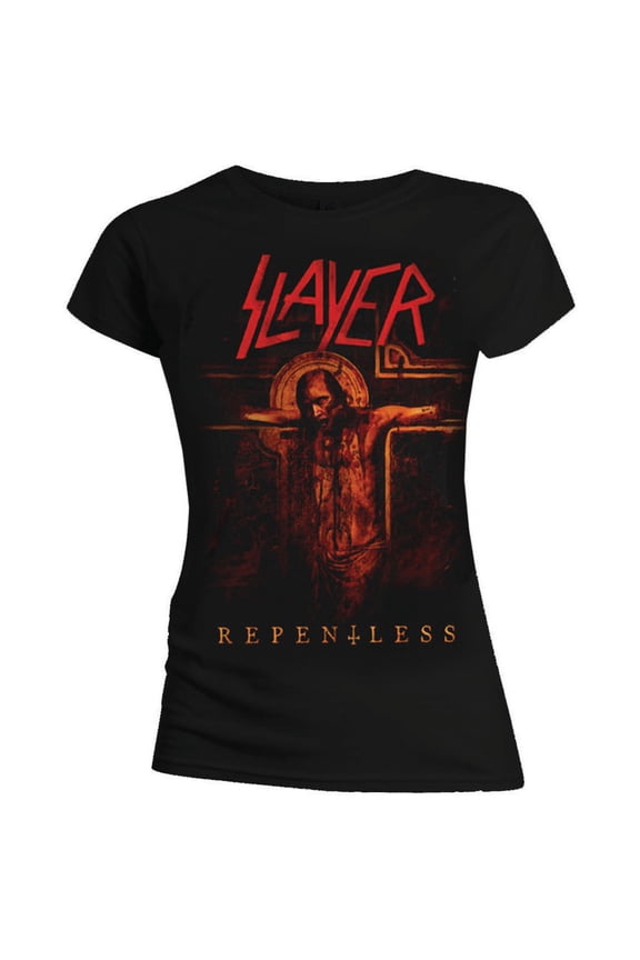 Slayer Ladies T-Shirt: Repentless Crucifix (Small)