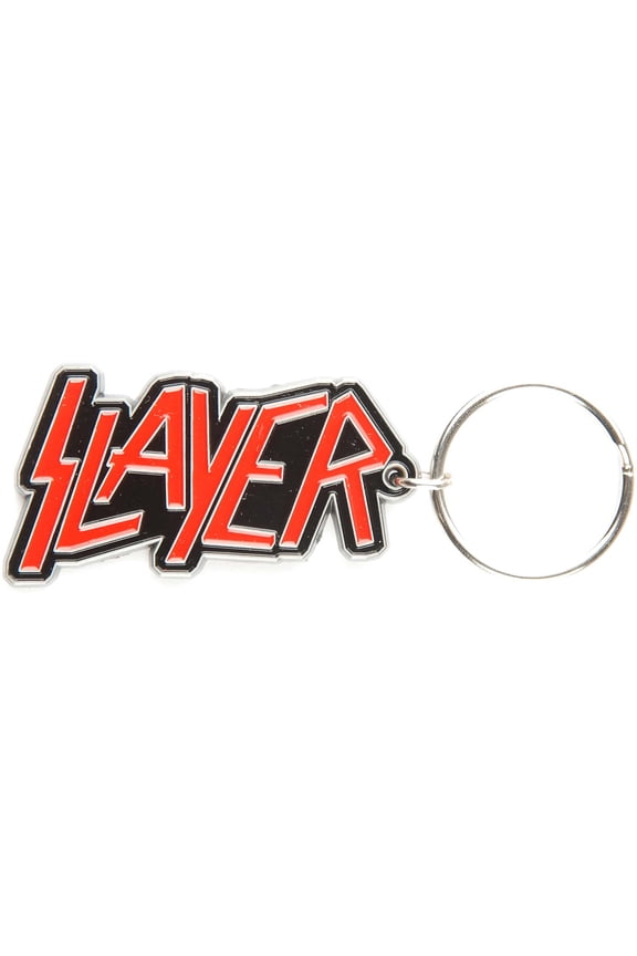 Logo Metal Key Chain Red