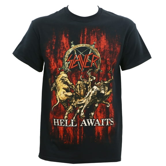 Slayer Men's Hell Awaits T-Shirt Small | Officially Licensed Merchandise