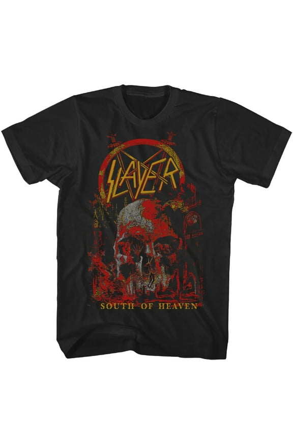 Slayer Men's South of Heaven T-Shirt Black Large | Officially Licensed Merchandise