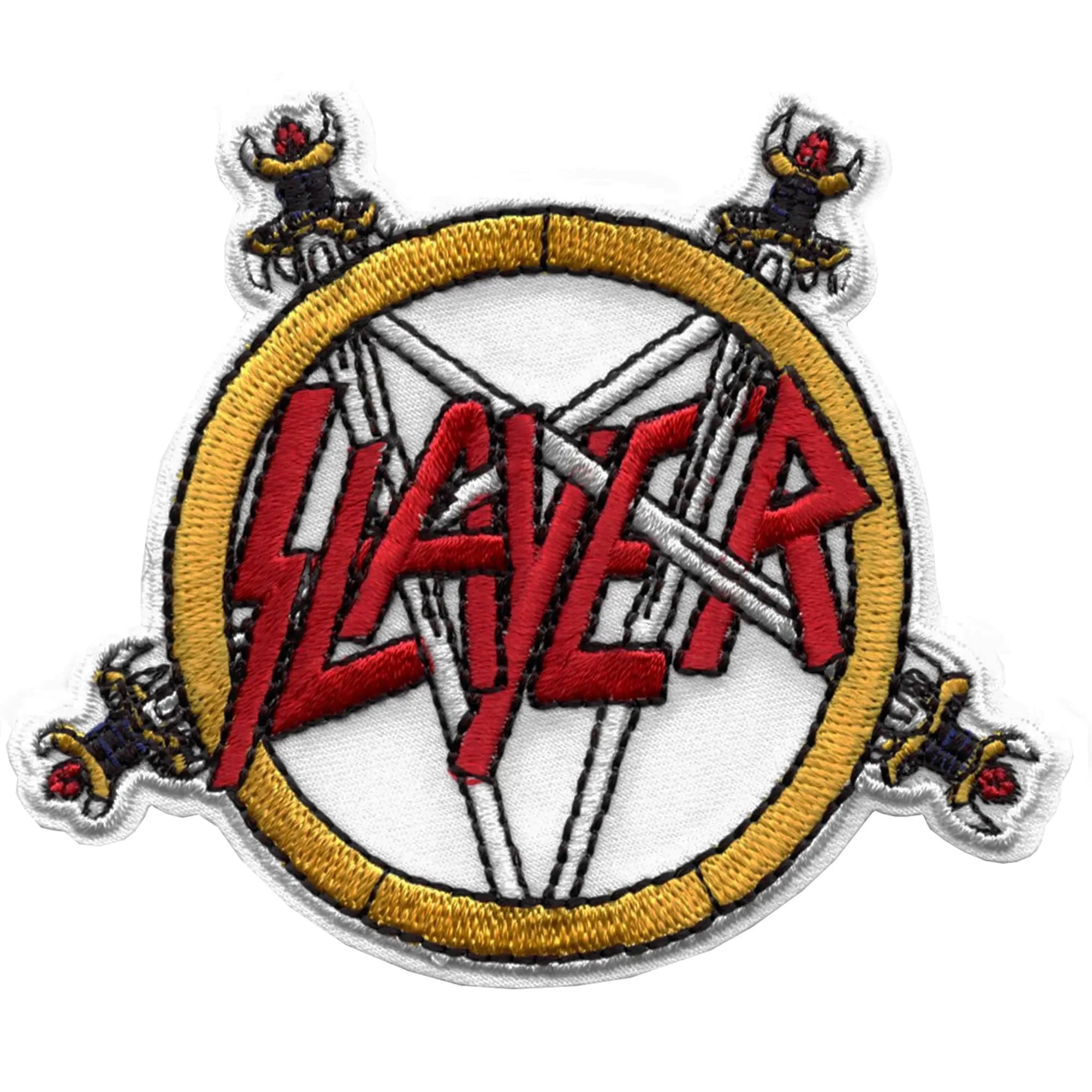 Slayer Pentagram Logo Pendant Necklace - Antiqued Pewter On 21" Chain