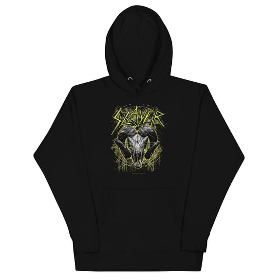 Slayer Ram Horns Classic Unisex Hoodie - Black - Small