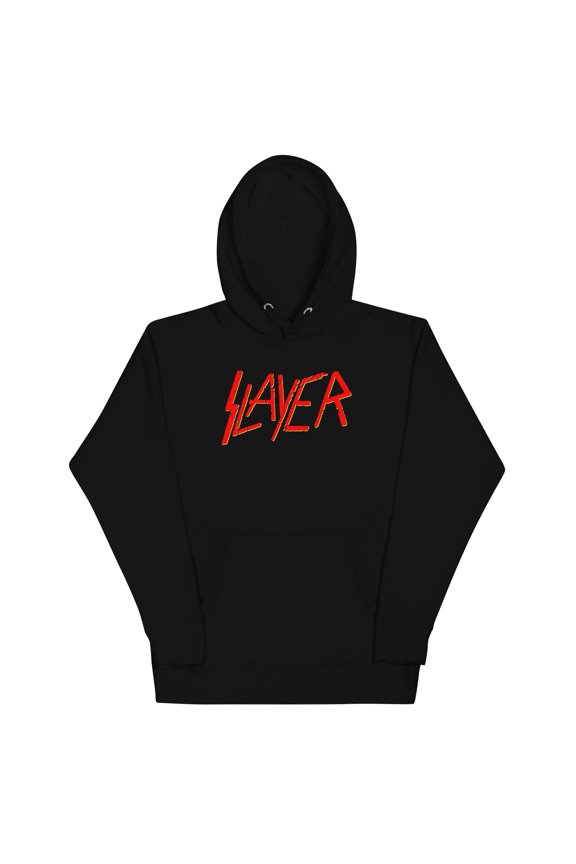 Slayer - Red Logo Unisex Hoodie - Black - Small