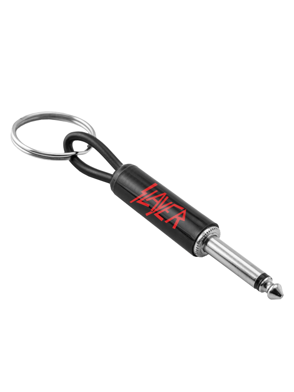 Slayer Red Logo Plug Keychain